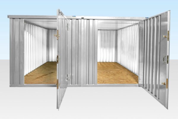 4M X 4.2M Side Linked Flat Pack Container Bundle (Galvanised) image 3
