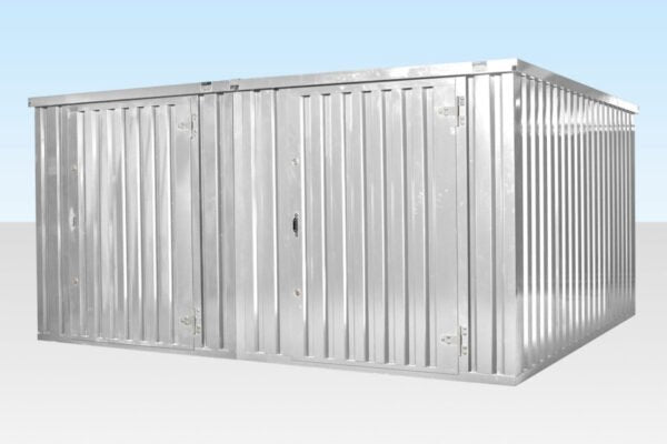 4M X 4.2M Side Linked Flat Pack Container Bundle (Galvanised) image 2