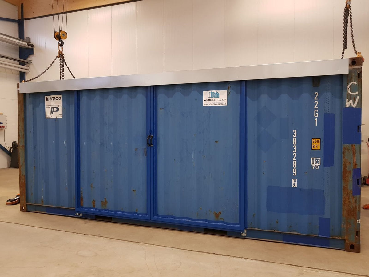 20ft Hi Cube Container (9′ 6″ high) suitable for IBC storage Sliding Door image 6