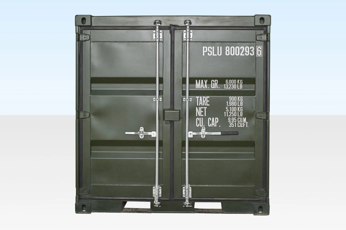 8Ft One Trip Shipping Container (Green) image 2