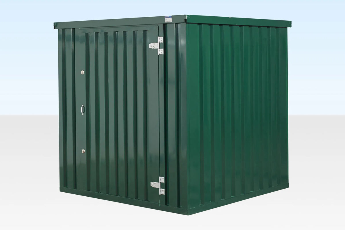 (Powder Coated) Flat Packed Metal Storage Container image 1