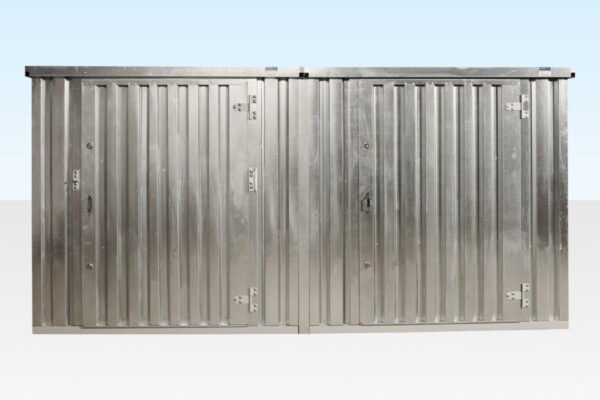3M X 4.2M Side Linked Flat Pack Container Bundle (Galvanised) image 2