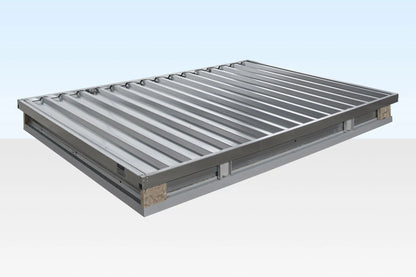 3M X 2.1M Flat Pack Storage Container – Galvanised image 1