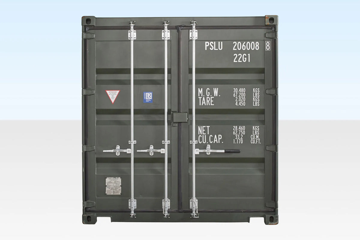 20Ft Shipping Container (One Trip) – Dark Green image 2