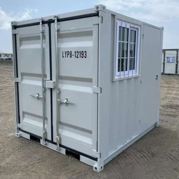 8ft Cubic Shipping Container w/Door+Window 8’Lx6.7’Wx7.4’H image 9