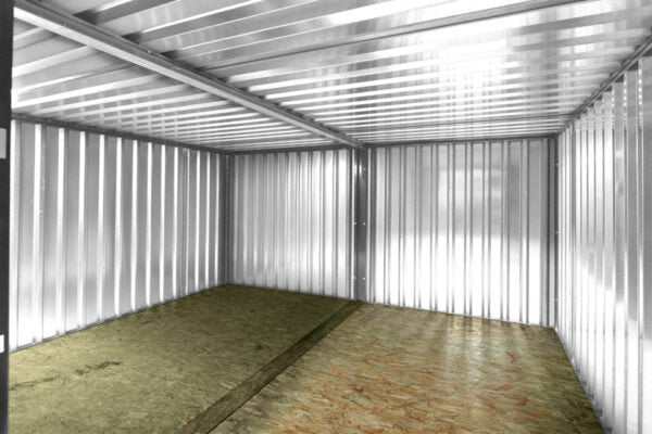 3M X 4.2M Side Linked Flat Pack Container Bundle (Galvanised) image 1