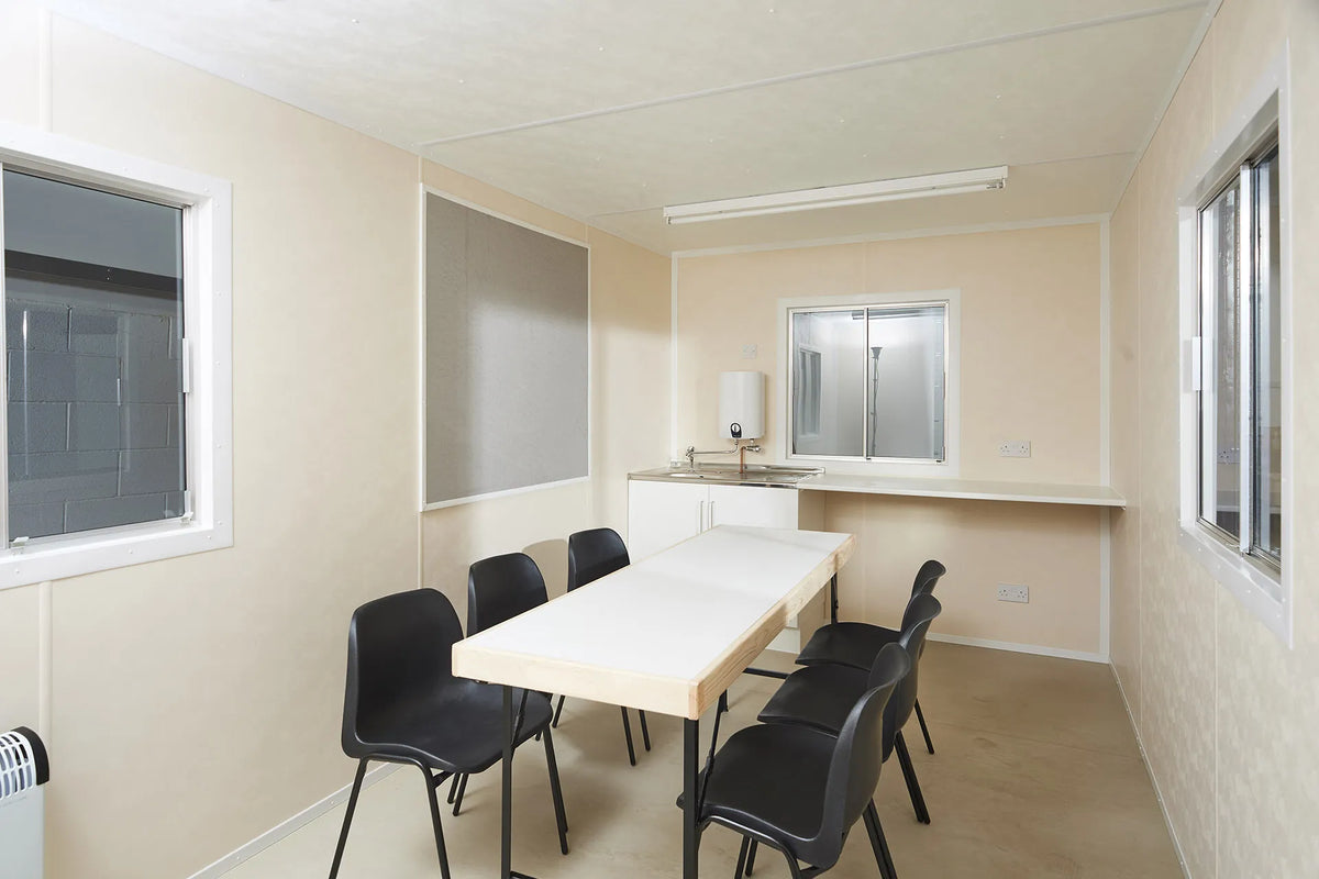 16Ft x 8Ft Steel Anti-Vandal Canteen Cabin image 0