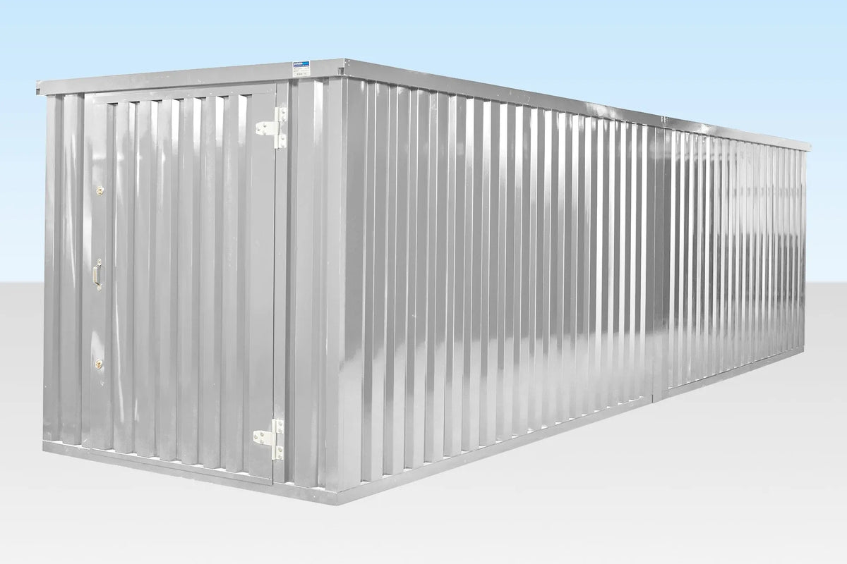 6M X 2.1M End Linked Flat Packed Container Bundle (Galvanised) image 2