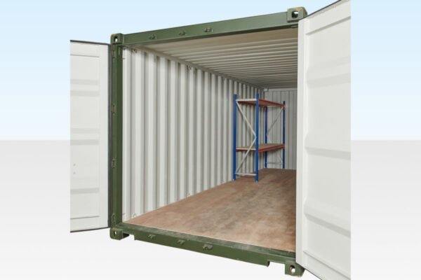 Adjustable, Heavy Duty Two Tier Container Racking (Single Bay) image 0