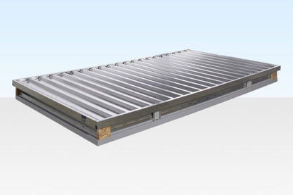 4M X 2.1M Flat Pack Container Store – Galvanised image 2